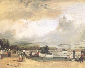 The Parterre d'Eau at Versailles (mk05), Richard Parkes Bonington